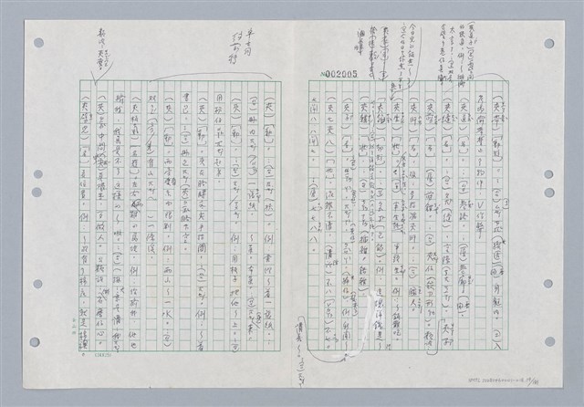 主要名稱：國台對照活用辭典印製手稿/副題名：ㄐ一~ㄐ一ㄢ圖檔，第59張，共186張