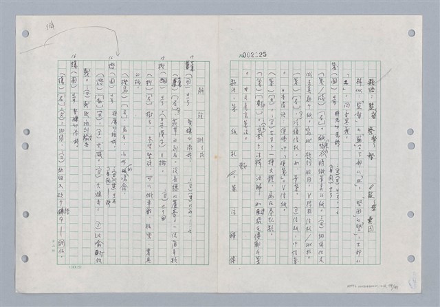主要名稱：國台對照活用辭典印製手稿/副題名：ㄐ一~ㄐ一ㄢ圖檔，第180張，共186張