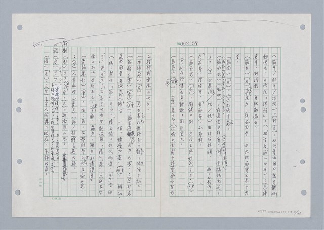 主要名稱：國台對照活用辭典印製手稿/副題名：ㄐ一ㄢ~ㄐㄩㄥˇ圖檔，第30張，共148張