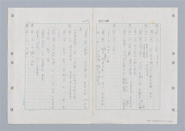主要名稱：國台對照活用辭典印製手稿/副題名：ㄐ一ㄢ~ㄐㄩㄥˇ圖檔，第143張，共148張
