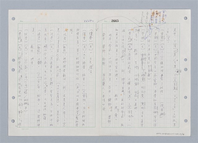 主要名稱：國台對照活用辭典印製手稿/副題名：ㄒ一ㄡˋ~ㄒ一ㄤˋ圖檔，第63張，共79張