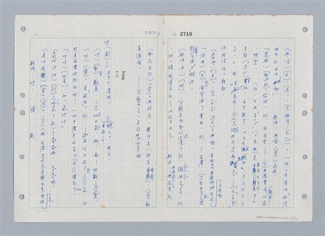 主要名稱：國台對照活用辭典印製手稿/副題名：ㄒ一ㄤˋ~ㄒㄩㄥˋ圖檔，第30張，共101張