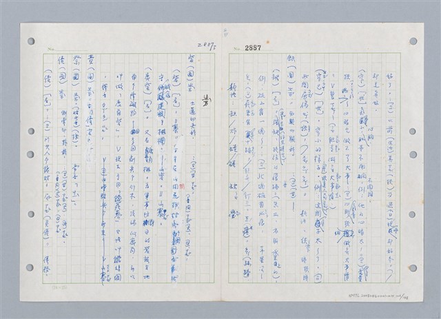 主要名稱：國台對照活用辭典印製手稿/副題名：ㄓ~ㄓㄢˇ圖檔，第106張，共162張