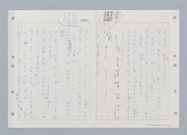 主要名稱：國台對照活用辭典印製手稿/副題名：ㄓ~ㄓㄢˇ圖檔，第130張，共162張