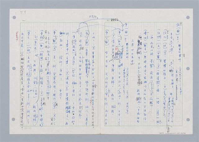 主要名稱：國台對照活用辭典印製手稿/副題名：ㄓㄢˇ~ㄓㄨㄟˋ圖檔，第47張，共123張