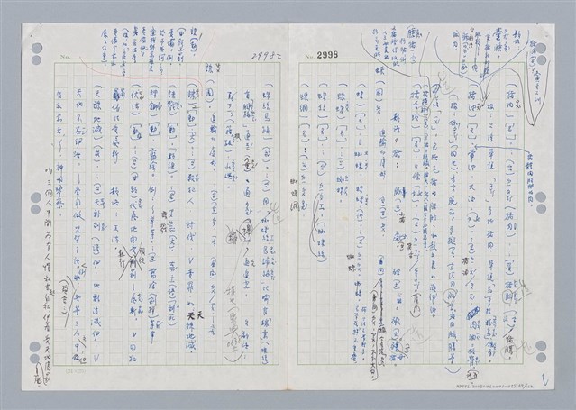 主要名稱：國台對照活用辭典印製手稿/副題名：ㄓㄢˇ~ㄓㄨㄟˋ圖檔，第70張，共123張