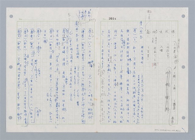 主要名稱：國台對照活用辭典印製手稿/副題名：ㄓㄢˇ~ㄓㄨㄟˋ圖檔，第87張，共123張