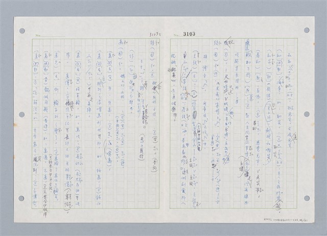 主要名稱：國台對照活用辭典印製手稿/副題名：ㄓㄨㄟˋ~ㄔㄥˊ圖檔，第55張，共153張