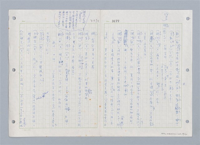 主要名稱：國台對照活用辭典印製手稿/副題名：ㄓㄨㄟˋ~ㄔㄥˊ圖檔，第130張，共153張