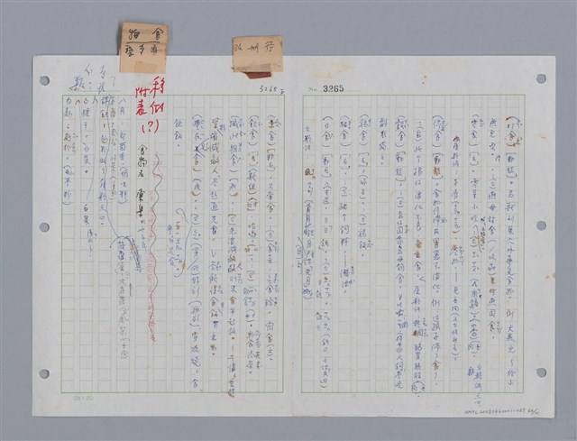 主要名稱：國台對照活用辭典印製手稿/副題名：ㄔㄥˊ~ㄕ圖檔，第67張，共112張