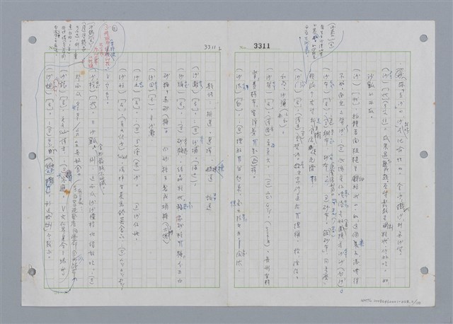 主要名稱：國台對照活用辭典印製手稿/副題名：˙ㄕ~ㄕㄥˋ圖檔，第3張，共137張