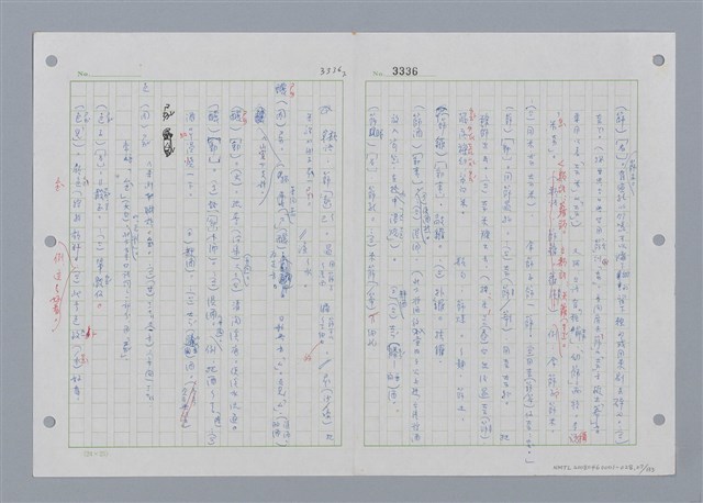 主要名稱：國台對照活用辭典印製手稿/副題名：˙ㄕ~ㄕㄥˋ圖檔，第28張，共137張