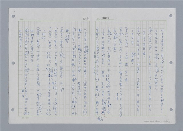 主要名稱：國台對照活用辭典印製手稿/副題名：˙ㄕ~ㄕㄥˋ圖檔，第53張，共137張