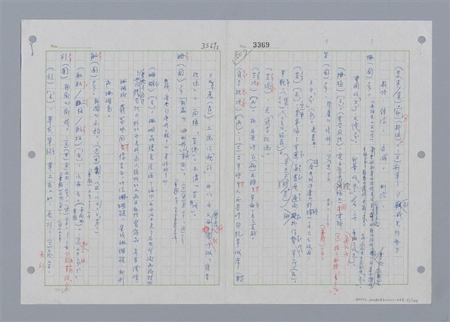 主要名稱：國台對照活用辭典印製手稿/副題名：˙ㄕ~ㄕㄥˋ圖檔，第64張，共137張