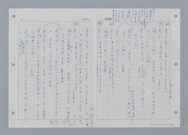 主要名稱：國台對照活用辭典印製手稿/副題名：˙ㄕ~ㄕㄥˋ圖檔，第76張，共137張