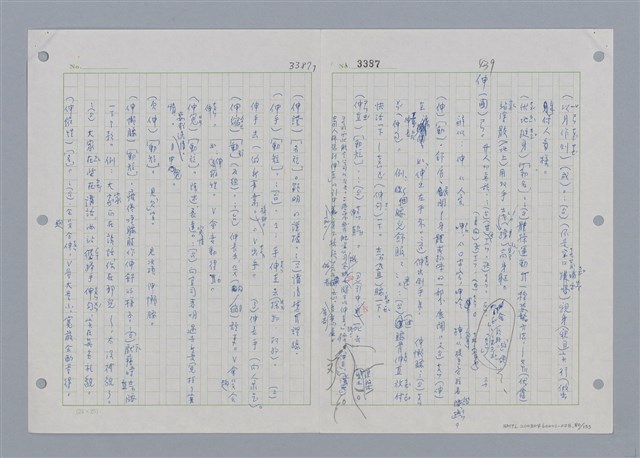 主要名稱：國台對照活用辭典印製手稿/副題名：˙ㄕ~ㄕㄥˋ圖檔，第83張，共137張