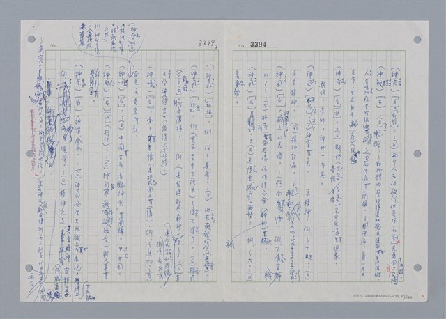 主要名稱：國台對照活用辭典印製手稿/副題名：˙ㄕ~ㄕㄥˋ圖檔，第90張，共137張