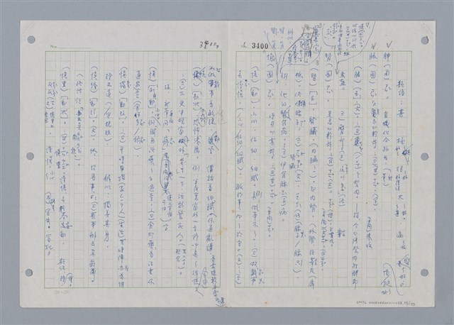 主要名稱：國台對照活用辭典印製手稿/副題名：˙ㄕ~ㄕㄥˋ圖檔，第96張，共137張