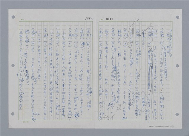 主要名稱：國台對照活用辭典印製手稿/副題名：ㄕㄥˋ~ㄖㄨㄥ圖檔，第11張，共156張