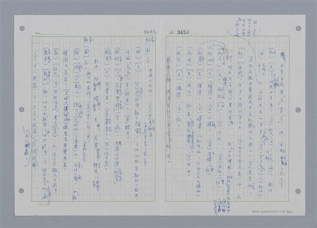 主要名稱：國台對照活用辭典印製手稿/副題名：ㄕㄥˋ~ㄖㄨㄥ圖檔，第15張，共156張