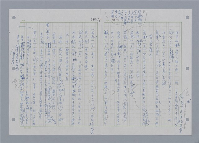 主要名稱：國台對照活用辭典印製手稿/副題名：ㄕㄥˋ~ㄖㄨㄥ圖檔，第21張，共156張