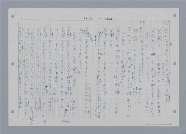 主要名稱：國台對照活用辭典印製手稿/副題名：ㄕㄥˋ~ㄖㄨㄥ圖檔，第25張，共156張
