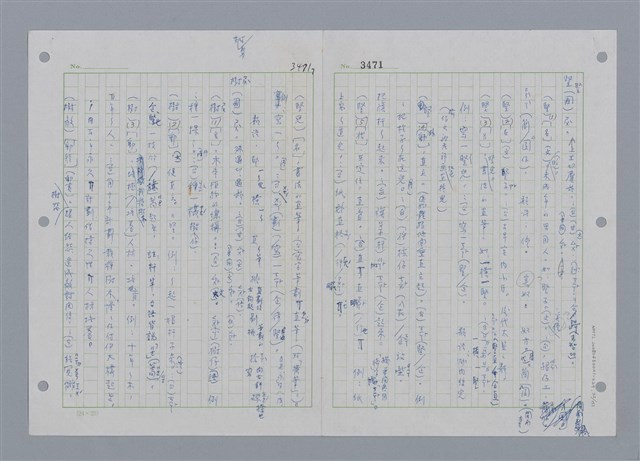 主要名稱：國台對照活用辭典印製手稿/副題名：ㄕㄥˋ~ㄖㄨㄥ圖檔，第33張，共156張