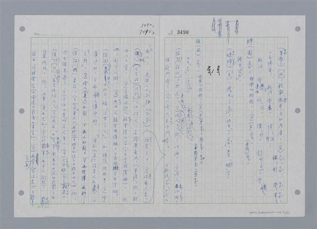 主要名稱：國台對照活用辭典印製手稿/副題名：ㄕㄥˋ~ㄖㄨㄥ圖檔，第54張，共156張