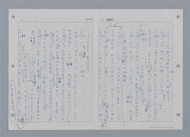 主要名稱：國台對照活用辭典印製手稿/副題名：ㄕㄥˋ~ㄖㄨㄥ圖檔，第56張，共156張