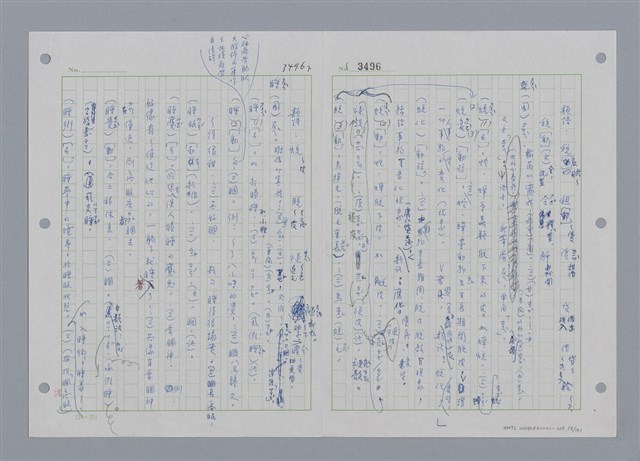 主要名稱：國台對照活用辭典印製手稿/副題名：ㄕㄥˋ~ㄖㄨㄥ圖檔，第61張，共156張