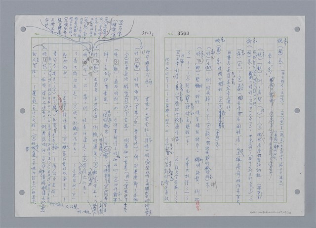 主要名稱：國台對照活用辭典印製手稿/副題名：ㄕㄥˋ~ㄖㄨㄥ圖檔，第68張，共156張