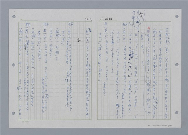 主要名稱：國台對照活用辭典印製手稿/副題名：ㄕㄥˋ~ㄖㄨㄥ圖檔，第81張，共156張