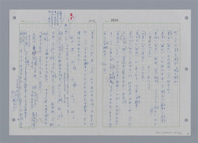 主要名稱：國台對照活用辭典印製手稿/副題名：ㄕㄥˋ~ㄖㄨㄥ圖檔，第82張，共156張