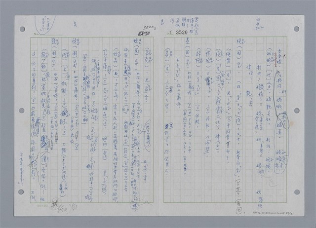 主要名稱：國台對照活用辭典印製手稿/副題名：ㄕㄥˋ~ㄖㄨㄥ圖檔，第86張，共156張