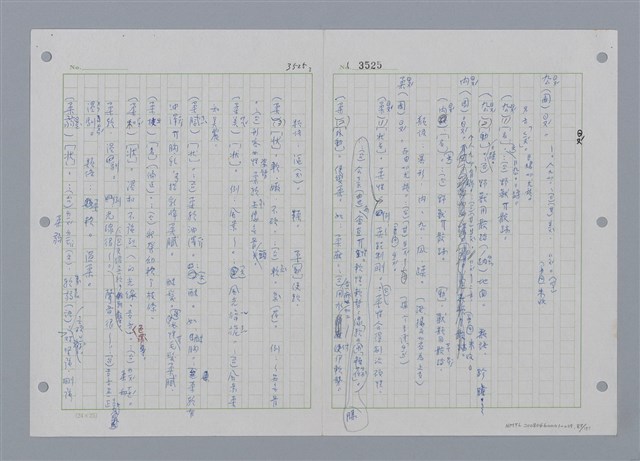 主要名稱：國台對照活用辭典印製手稿/副題名：ㄕㄥˋ~ㄖㄨㄥ圖檔，第91張，共156張