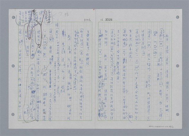 主要名稱：國台對照活用辭典印製手稿/副題名：ㄕㄥˋ~ㄖㄨㄥ圖檔，第92張，共156張