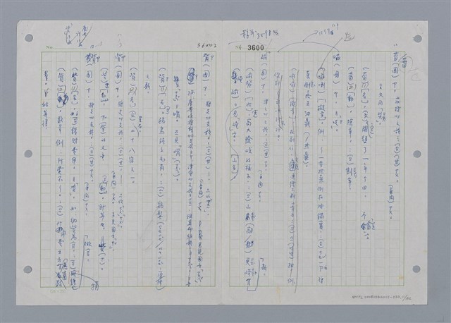 主要名稱：國台對照活用辭典印製手稿/副題名：ㄖㄨㄥˊ~ㄗㄨㄥˇ圖檔，第11張，共133張