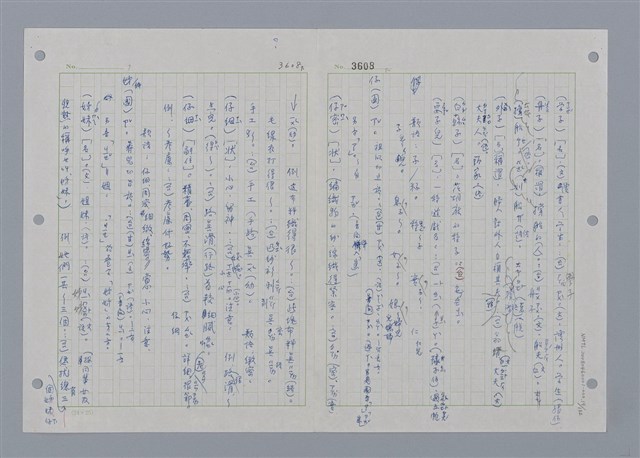 主要名稱：國台對照活用辭典印製手稿/副題名：ㄖㄨㄥˊ~ㄗㄨㄥˇ圖檔，第19張，共133張