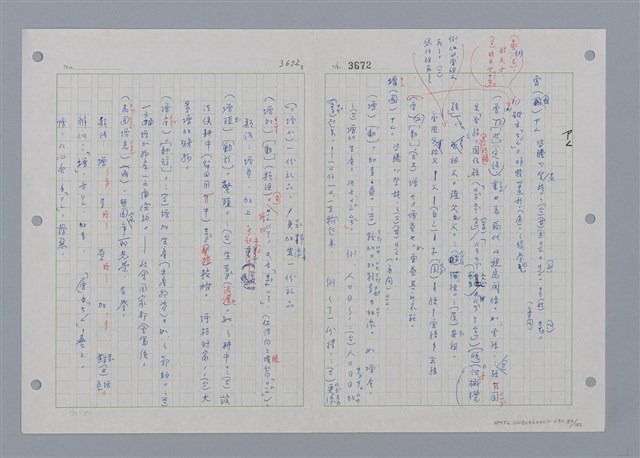 主要名稱：國台對照活用辭典印製手稿/副題名：ㄖㄨㄥˊ~ㄗㄨㄥˇ圖檔，第83張，共133張