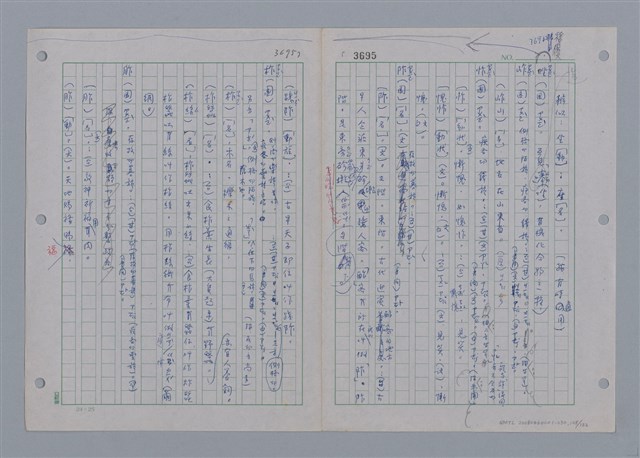 主要名稱：國台對照活用辭典印製手稿/副題名：ㄖㄨㄥˊ~ㄗㄨㄥˇ圖檔，第108張，共133張