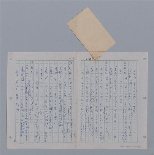 主要名稱：國台對照活用辭典印製手稿/副題名：ㄗㄨㄥˋ~ㄘㄨㄥ圖檔，第8張，共84張