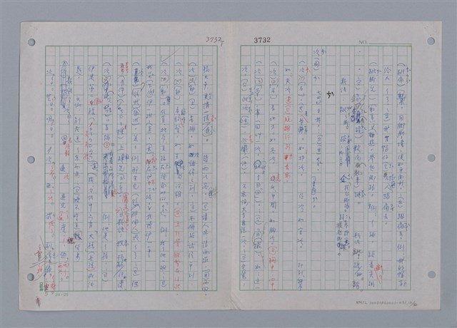 主要名稱：國台對照活用辭典印製手稿/副題名：ㄗㄨㄥˋ~ㄘㄨㄥ圖檔，第15張，共84張
