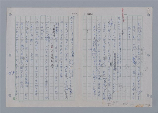 主要名稱：國台對照活用辭典印製手稿/副題名：ㄗㄨㄥˋ~ㄘㄨㄥ圖檔，第35張，共84張