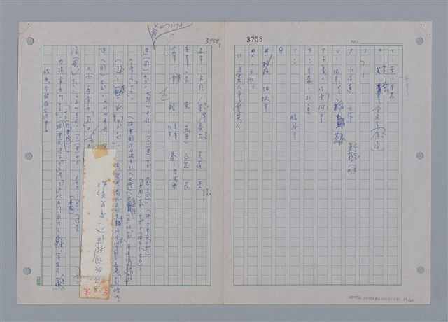 主要名稱：國台對照活用辭典印製手稿/副題名：ㄗㄨㄥˋ~ㄘㄨㄥ圖檔，第41張，共84張