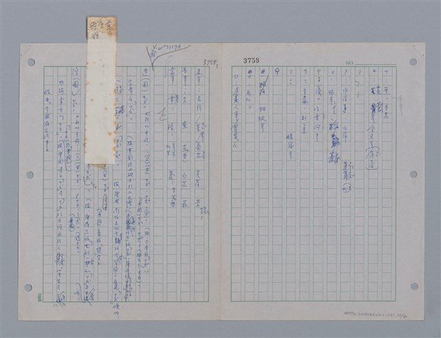 主要名稱：國台對照活用辭典印製手稿/副題名：ㄗㄨㄥˋ~ㄘㄨㄥ圖檔，第42張，共84張