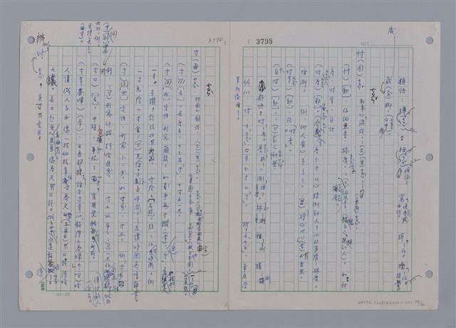 主要名稱：國台對照活用辭典印製手稿/副題名：ㄗㄨㄥˋ~ㄘㄨㄥ圖檔，第83張，共84張