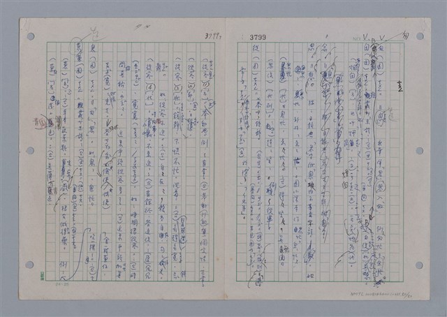 主要名稱：國台對照活用辭典印製手稿/副題名：ㄗㄨㄥˋ~ㄘㄨㄥ圖檔，第84張，共84張