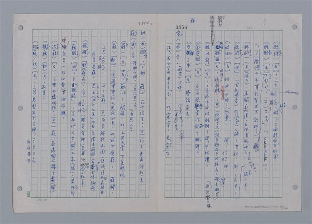 主要名稱：國台對照活用辭典印製手稿/副題名：ㄘㄨㄥ~ㄜˊ圖檔，第67張，共122張