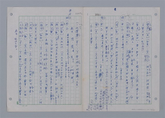 主要名稱：國台對照活用辭典印製手稿/副題名：ㄘㄨㄥ~ㄜˊ圖檔，第75張，共122張