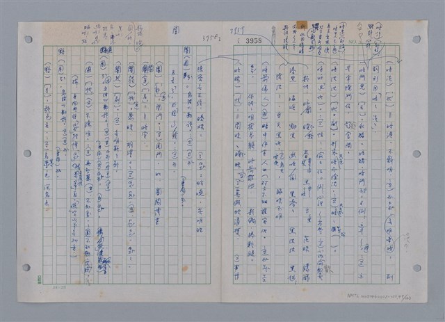 主要名稱：國台對照活用辭典印製手稿/副題名：ㄜˊ~一ˋ圖檔，第51張，共150張